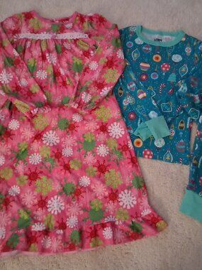 Size 8 Holiday PJs - nightgown & set